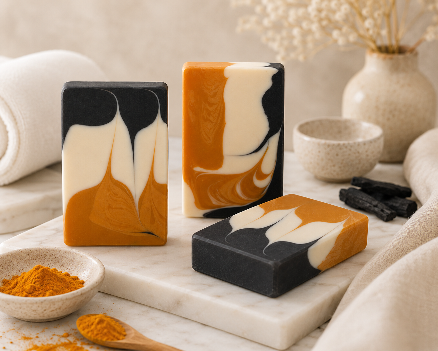 Turmeric & Activated Charcoal Luxury Artisan Soap