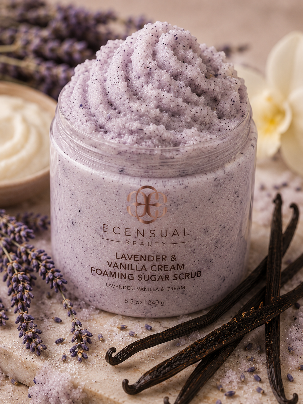 Lavender & Vanilla - Luxury Foaming Sugar Scrub