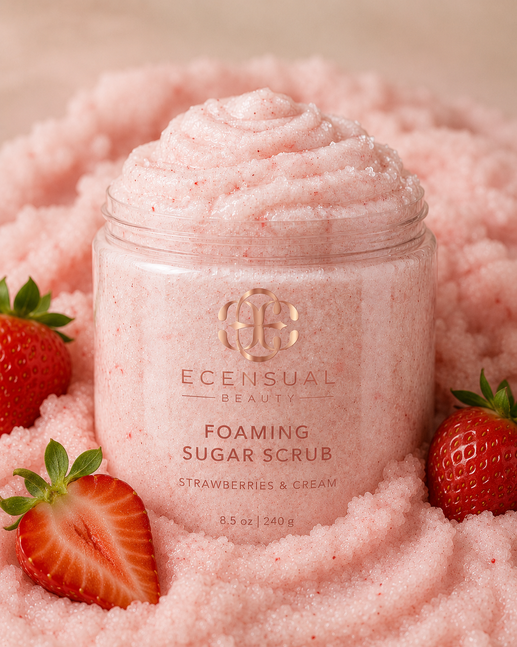 Strawberries & Cream Foaming Sugar Scrub (Copy)