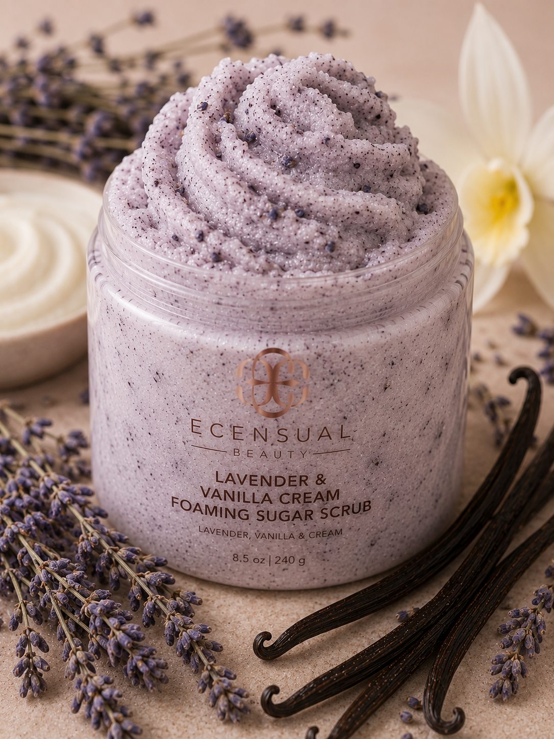 Lavender & Vanilla - Luxury Foaming Sugar Scrub